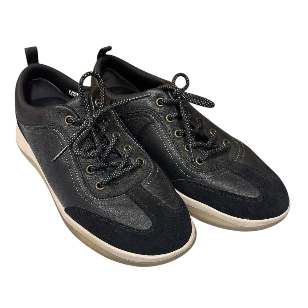 Vionic Nyla Leather Comfort Lace Up Sneakers Travel Orthopedic Walking 9.5